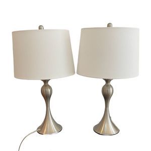 Silver Lamp No Shade/No Lightbulb